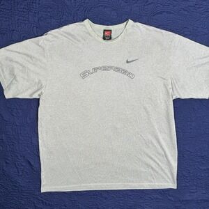 Nike Superbad Dri Fit‎ Mens XL Grey Athletic T Shirt Short Sleeve